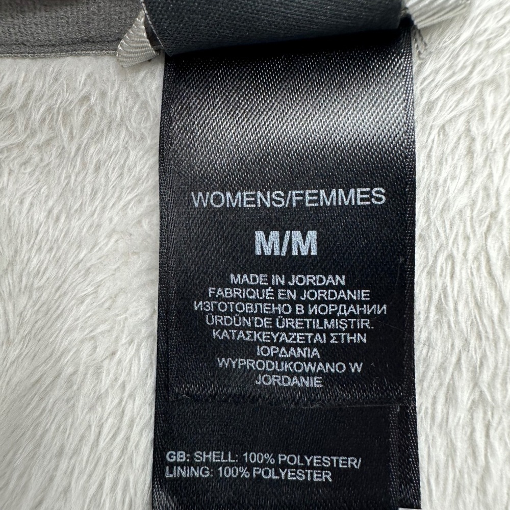 The North Face Womens Gray Crescent Full Zip Fleece Hoodie Jacket Size Medium M - Picture 9 of 11